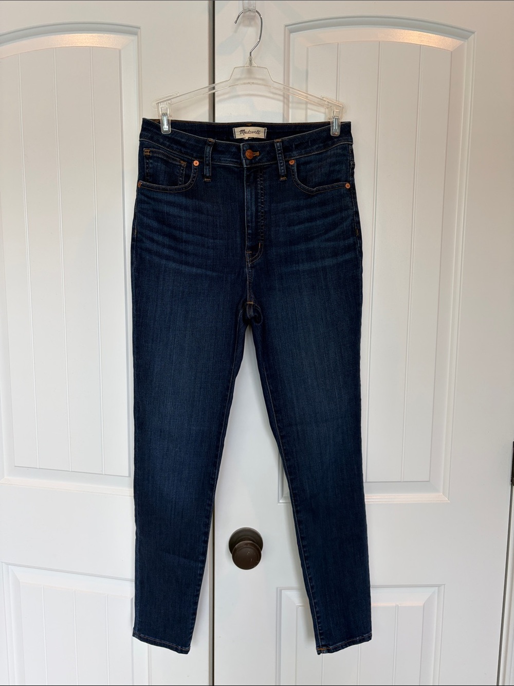 Madewell Deep Indigo High-Rise Skinny Jeans